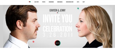 A very cool wedding web-site!